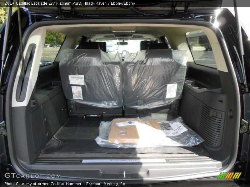 Black Raven / Ebony/Ebony 2014 Cadillac Escalade ESV Platinum AWD
