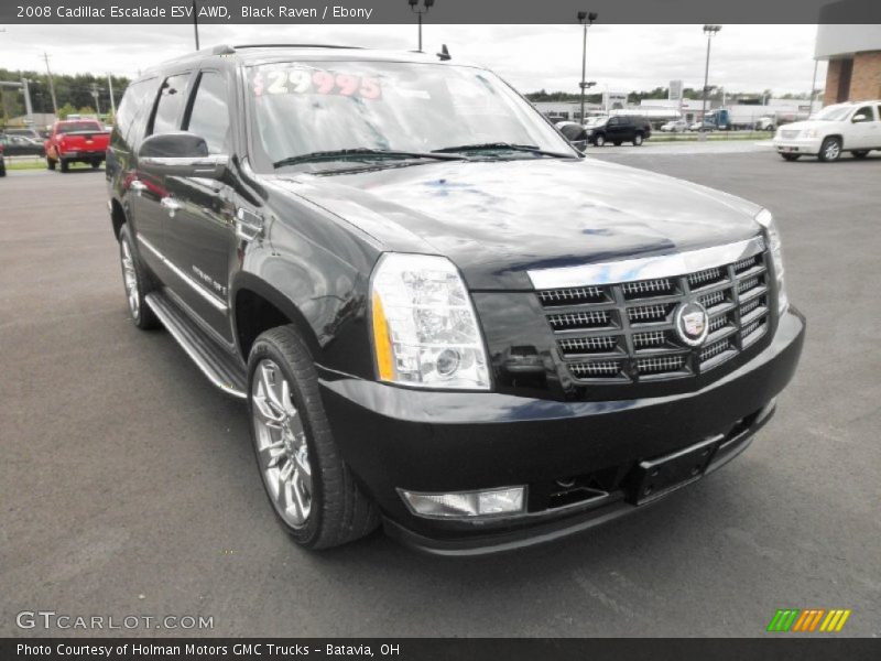 Black Raven / Ebony 2008 Cadillac Escalade ESV AWD