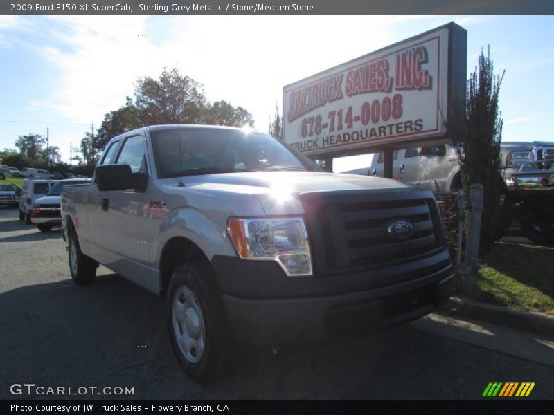 Sterling Grey Metallic / Stone/Medium Stone 2009 Ford F150 XL SuperCab