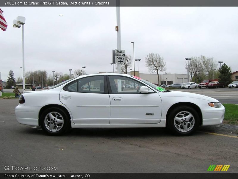Arctic White / Graphite 2001 Pontiac Grand Prix GTP Sedan