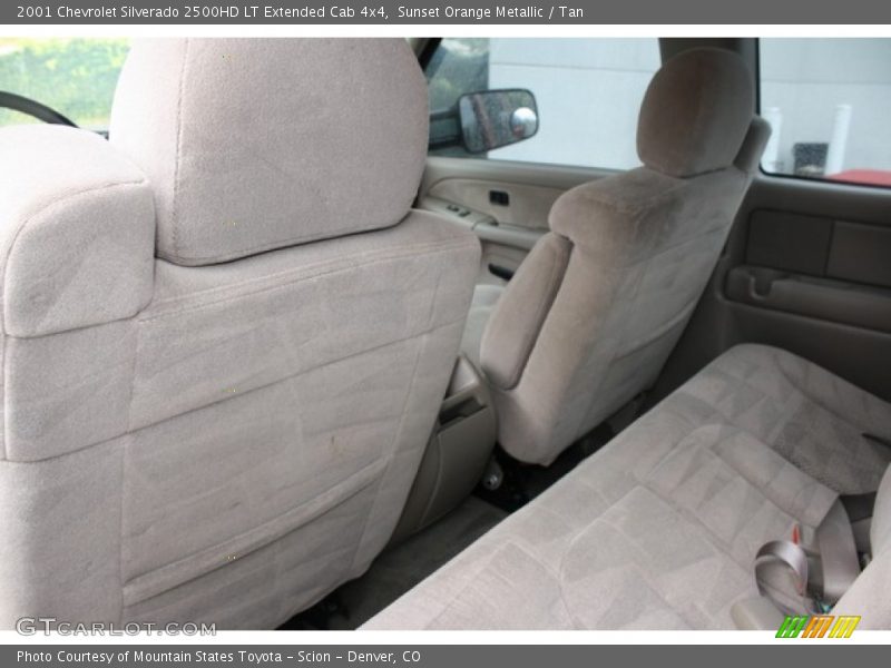 Sunset Orange Metallic / Tan 2001 Chevrolet Silverado 2500HD LT Extended Cab 4x4