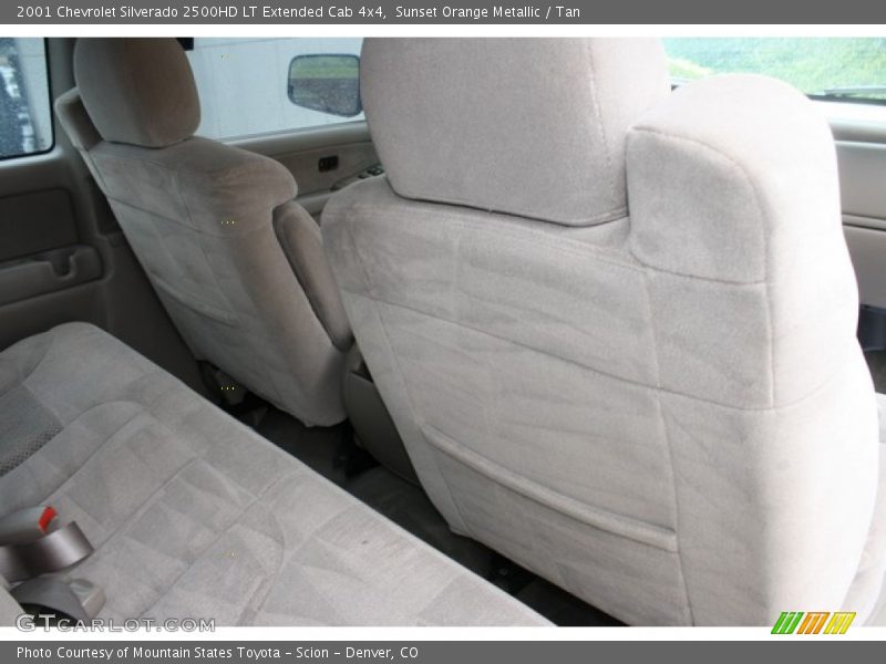 Sunset Orange Metallic / Tan 2001 Chevrolet Silverado 2500HD LT Extended Cab 4x4