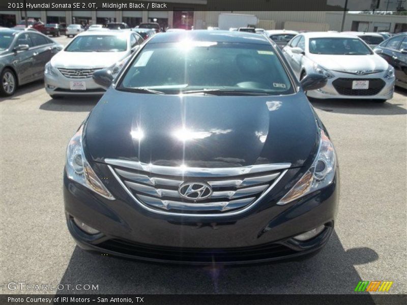 Midnight Black / Black 2013 Hyundai Sonata SE 2.0T