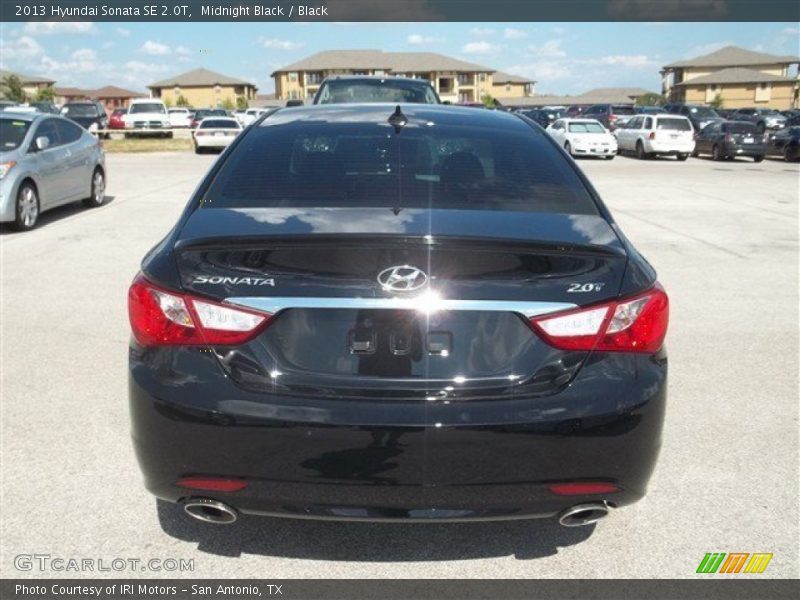 Midnight Black / Black 2013 Hyundai Sonata SE 2.0T