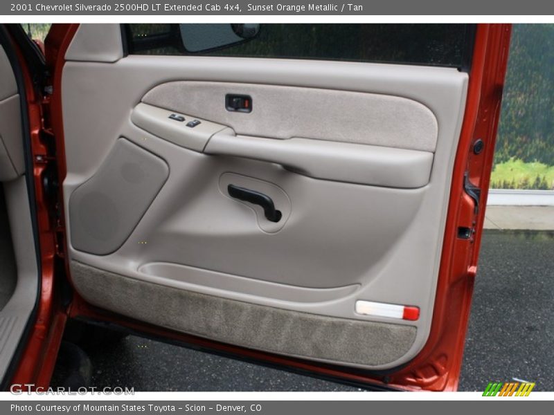 Sunset Orange Metallic / Tan 2001 Chevrolet Silverado 2500HD LT Extended Cab 4x4