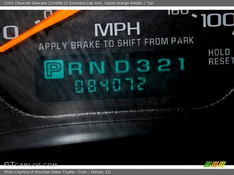 Sunset Orange Metallic / Tan 2001 Chevrolet Silverado 2500HD LT Extended Cab 4x4