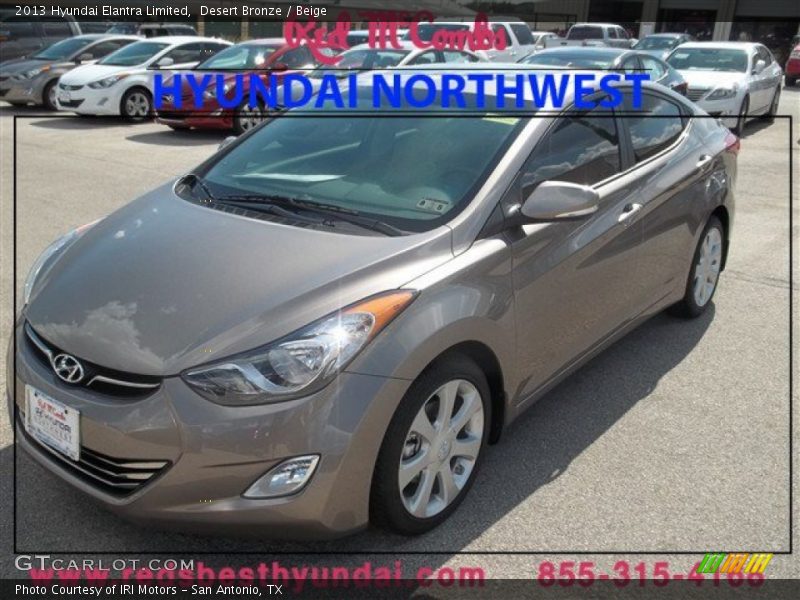 Desert Bronze / Beige 2013 Hyundai Elantra Limited