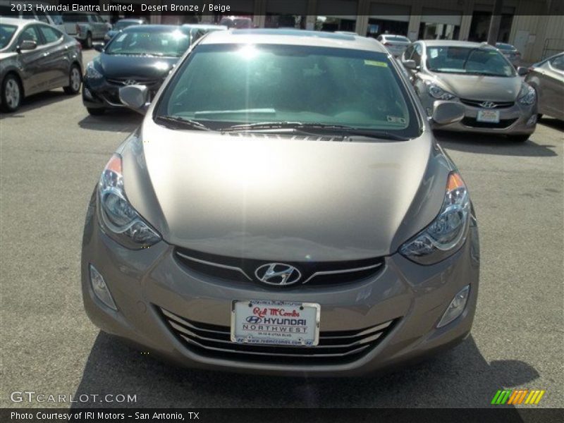 Desert Bronze / Beige 2013 Hyundai Elantra Limited