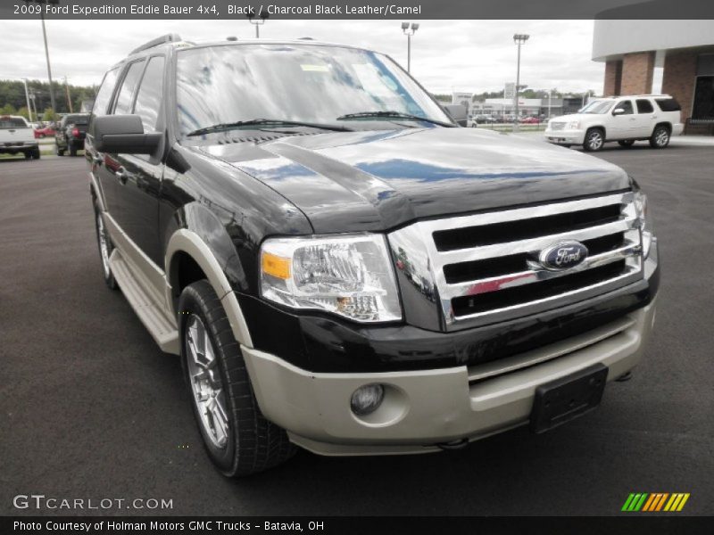 Black / Charcoal Black Leather/Camel 2009 Ford Expedition Eddie Bauer 4x4