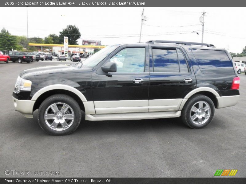 Black / Charcoal Black Leather/Camel 2009 Ford Expedition Eddie Bauer 4x4