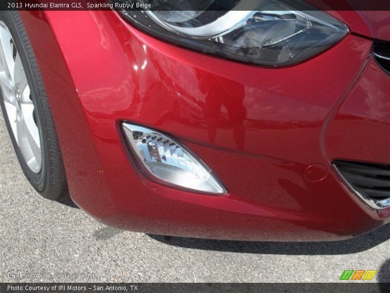 Sparkling Ruby / Beige 2013 Hyundai Elantra GLS