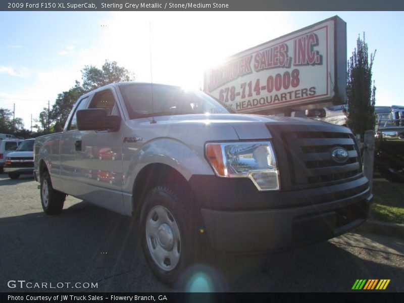 Sterling Grey Metallic / Stone/Medium Stone 2009 Ford F150 XL SuperCab