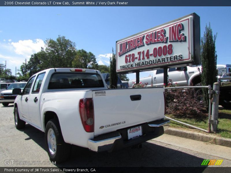 Summit White / Very Dark Pewter 2006 Chevrolet Colorado LT Crew Cab