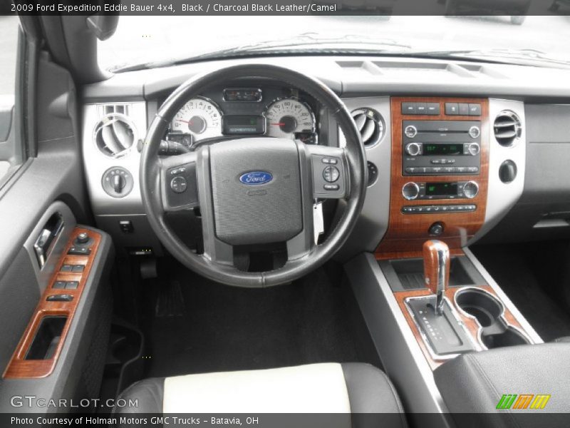 Black / Charcoal Black Leather/Camel 2009 Ford Expedition Eddie Bauer 4x4