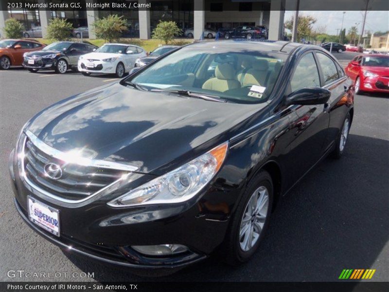 Midnight Black / Camel 2013 Hyundai Sonata GLS