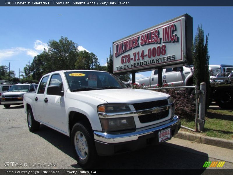 Summit White / Very Dark Pewter 2006 Chevrolet Colorado LT Crew Cab
