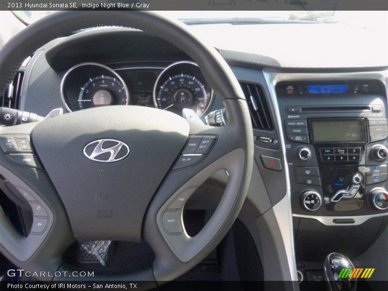 Indigo Night Blue / Gray 2013 Hyundai Sonata SE