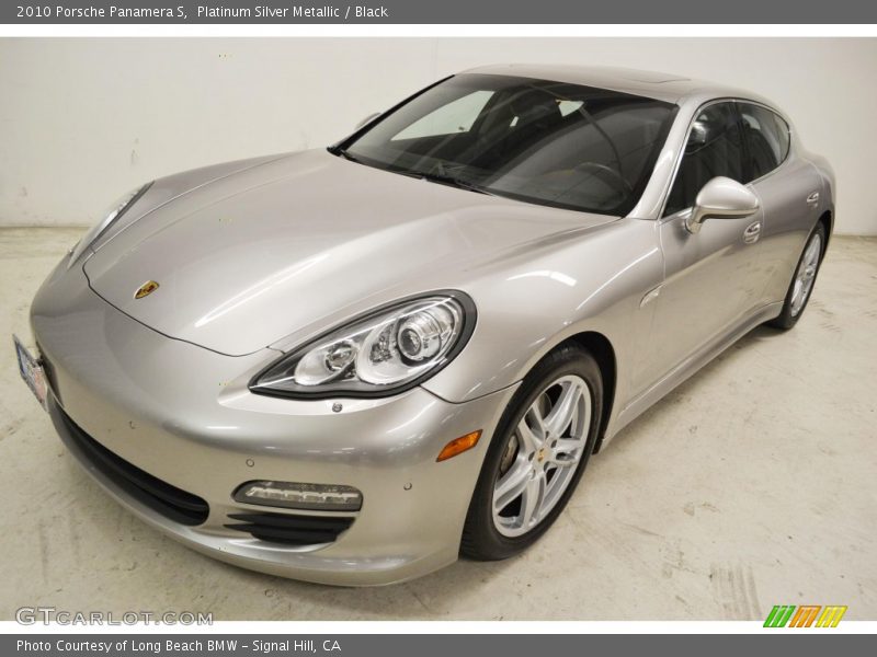 Platinum Silver Metallic / Black 2010 Porsche Panamera S