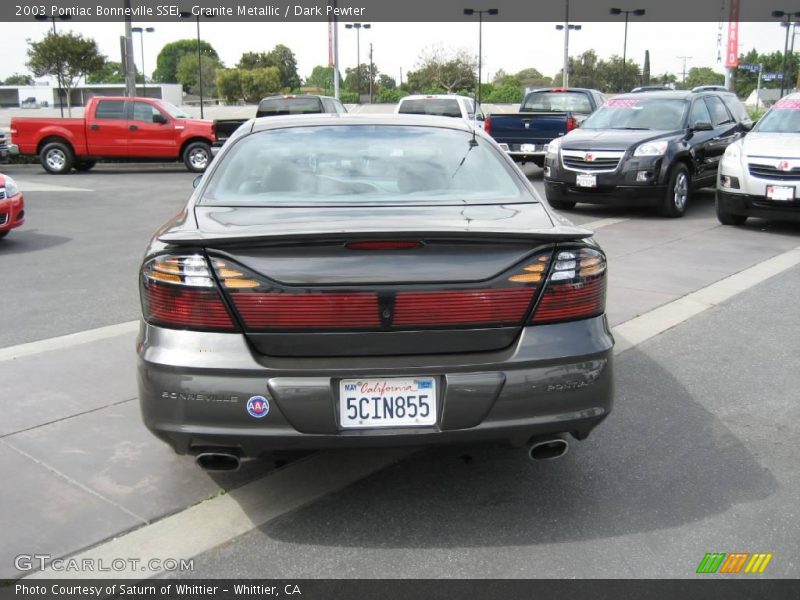 Granite Metallic / Dark Pewter 2003 Pontiac Bonneville SSEi