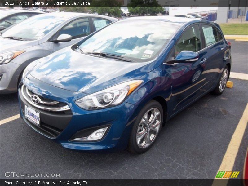 Atlantic Blue / Beige 2013 Hyundai Elantra GT