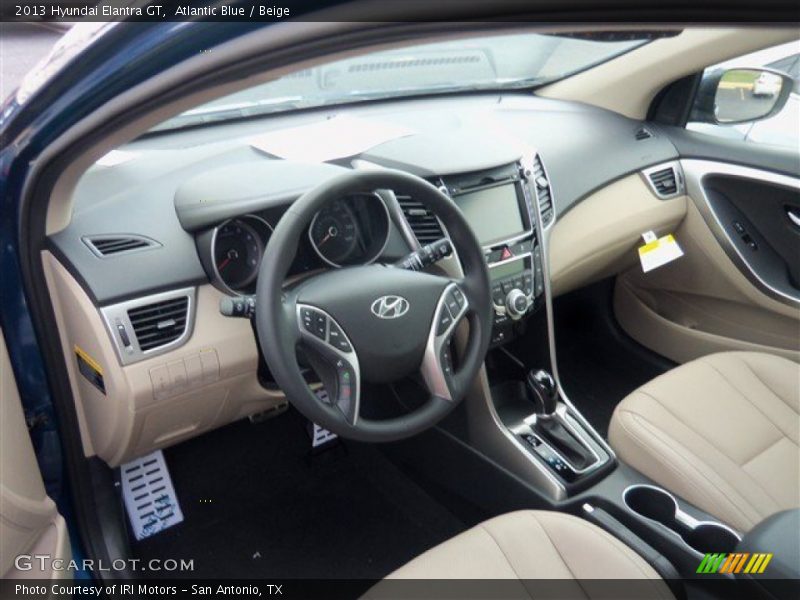 Atlantic Blue / Beige 2013 Hyundai Elantra GT