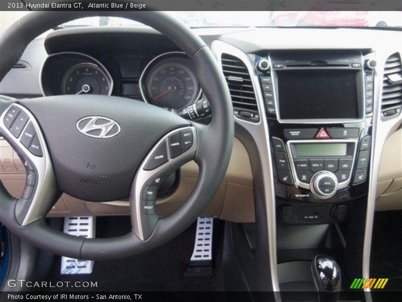 Atlantic Blue / Beige 2013 Hyundai Elantra GT