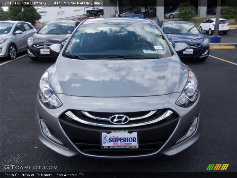 Titanium Gray Metallic / Black 2013 Hyundai Elantra GT