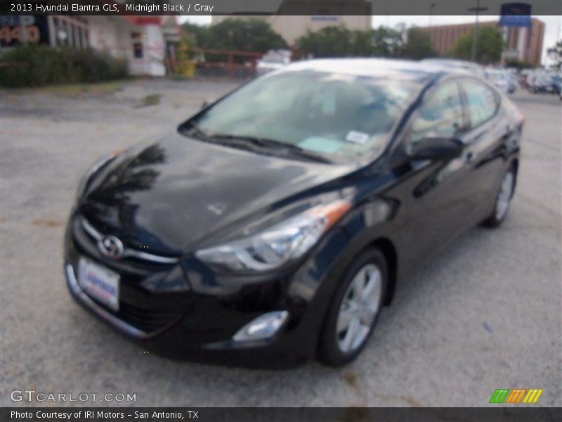 Midnight Black / Gray 2013 Hyundai Elantra GLS