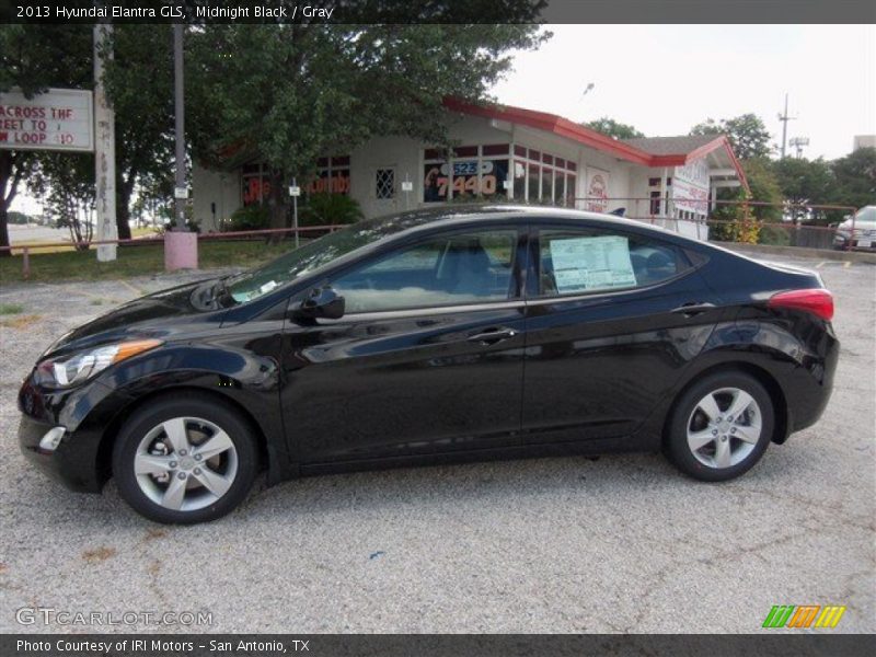 Midnight Black / Gray 2013 Hyundai Elantra GLS