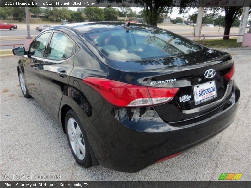 Midnight Black / Gray 2013 Hyundai Elantra GLS