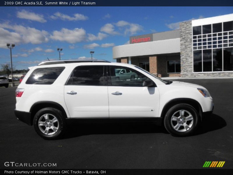 Summit White / Light Titanium 2009 GMC Acadia SLE
