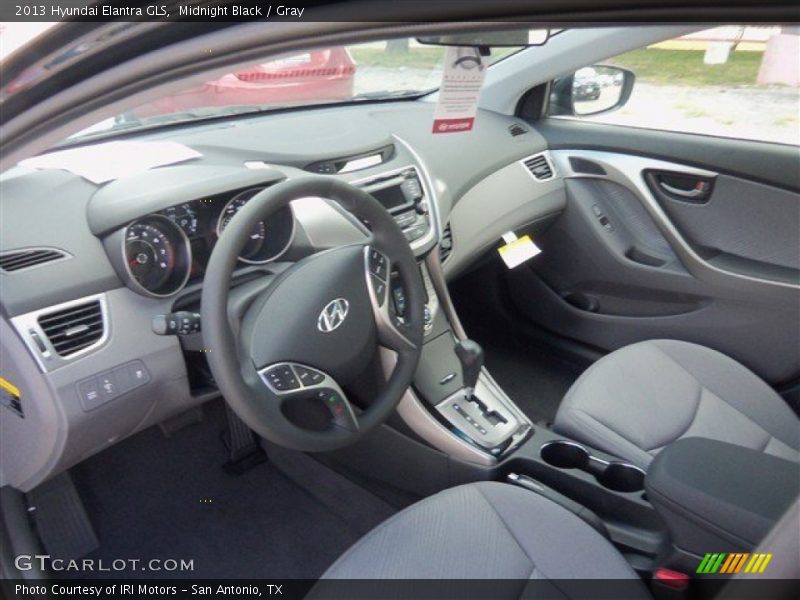 Midnight Black / Gray 2013 Hyundai Elantra GLS
