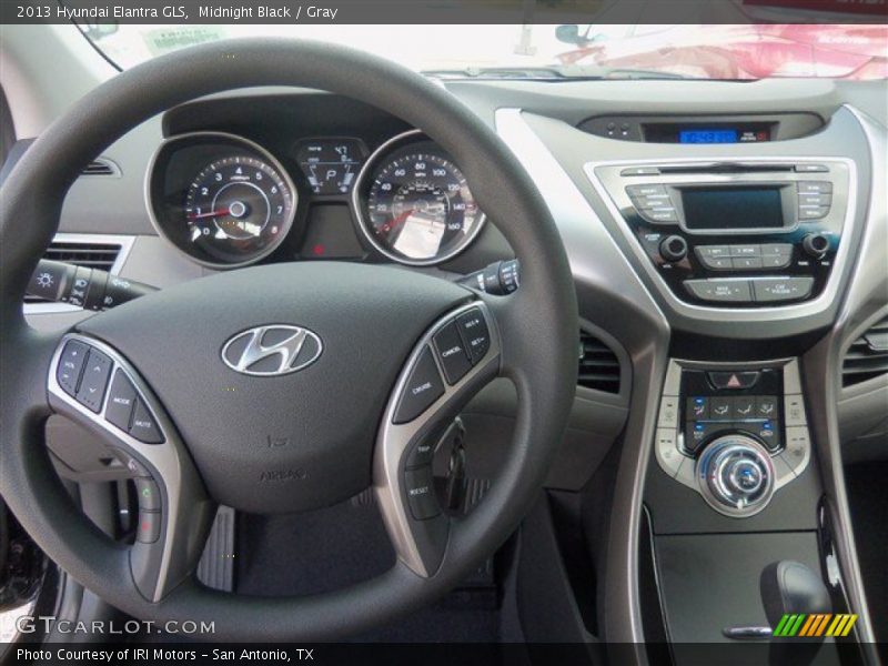 Midnight Black / Gray 2013 Hyundai Elantra GLS