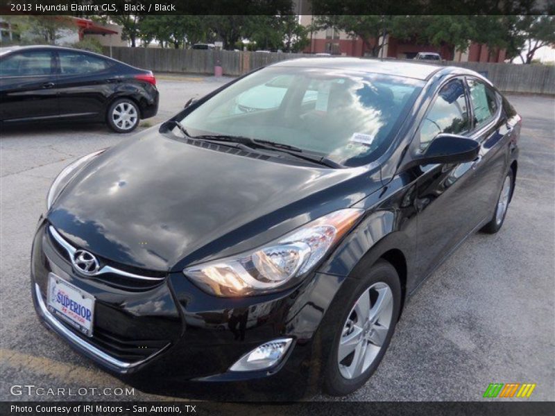 Black / Black 2013 Hyundai Elantra GLS