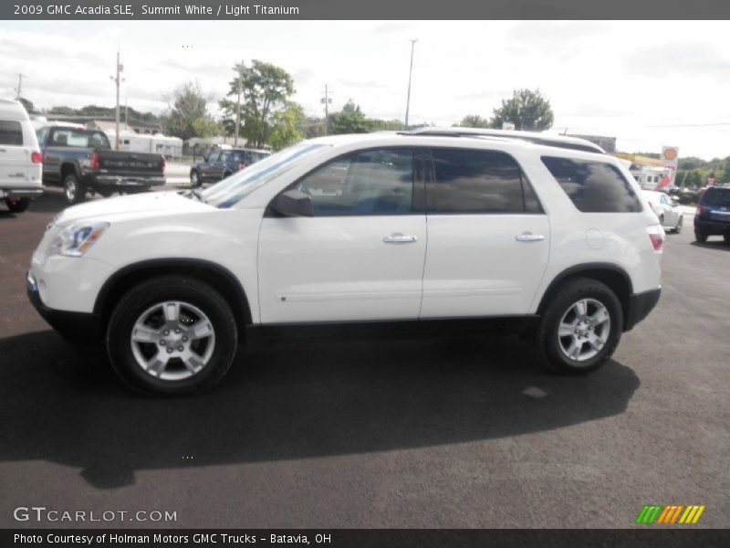 Summit White / Light Titanium 2009 GMC Acadia SLE
