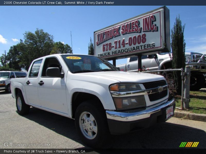 Summit White / Very Dark Pewter 2006 Chevrolet Colorado LT Crew Cab