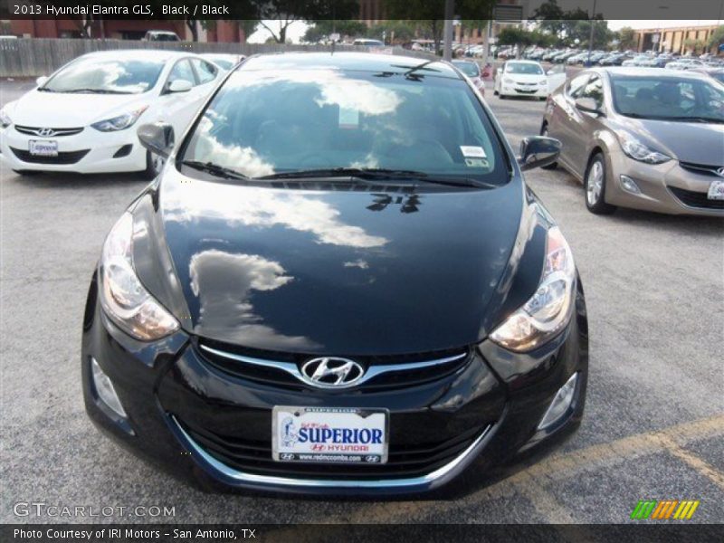 Black / Black 2013 Hyundai Elantra GLS