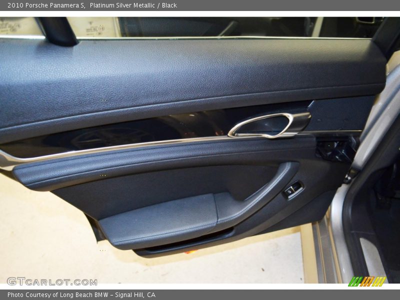 Platinum Silver Metallic / Black 2010 Porsche Panamera S