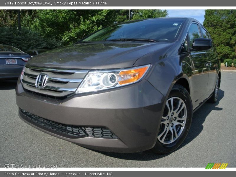 Smoky Topaz Metallic / Truffle 2012 Honda Odyssey EX-L