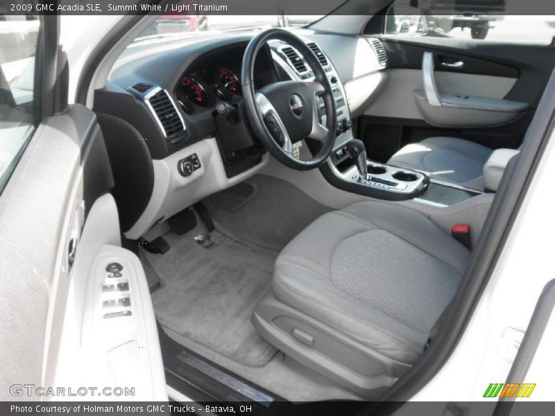 Summit White / Light Titanium 2009 GMC Acadia SLE