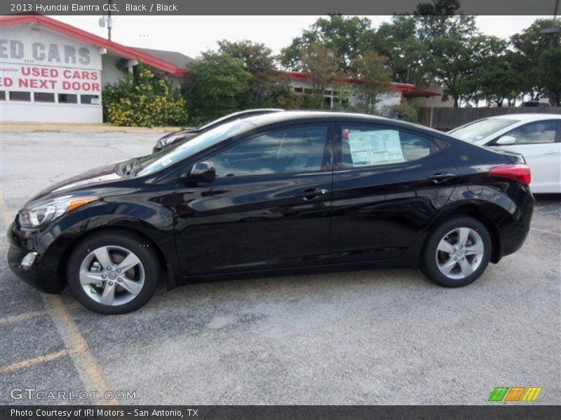 Black / Black 2013 Hyundai Elantra GLS