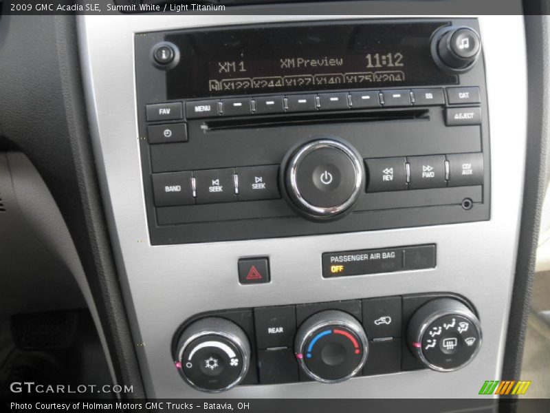 Summit White / Light Titanium 2009 GMC Acadia SLE