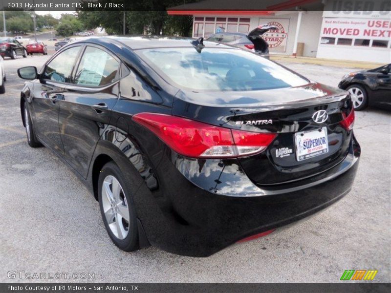 Black / Black 2013 Hyundai Elantra GLS