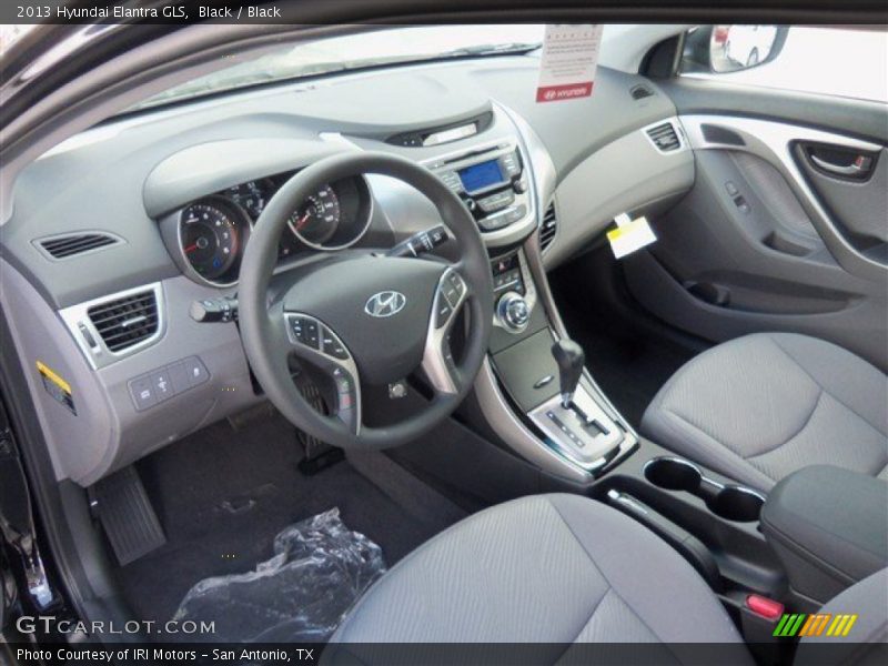 Black / Black 2013 Hyundai Elantra GLS