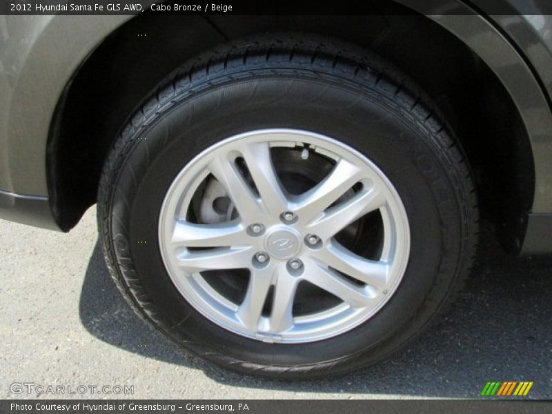 Cabo Bronze / Beige 2012 Hyundai Santa Fe GLS AWD