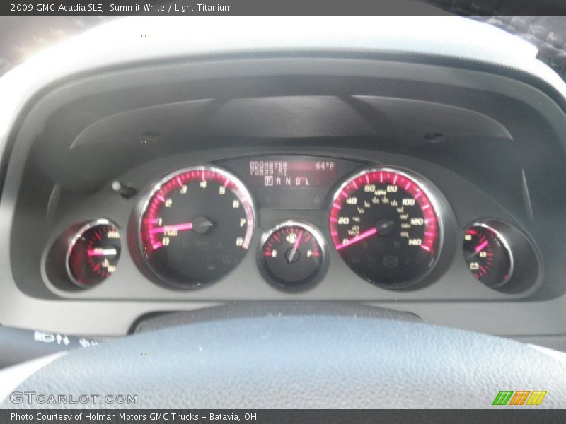 Summit White / Light Titanium 2009 GMC Acadia SLE