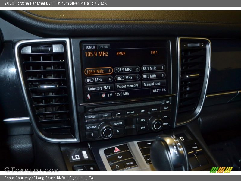 Platinum Silver Metallic / Black 2010 Porsche Panamera S