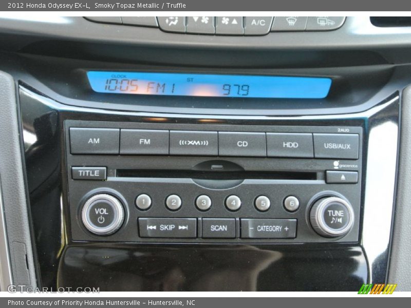 Smoky Topaz Metallic / Truffle 2012 Honda Odyssey EX-L
