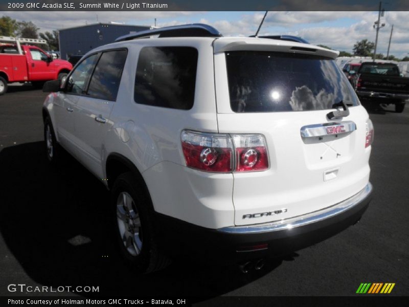Summit White / Light Titanium 2009 GMC Acadia SLE