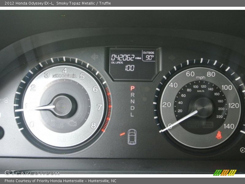 Smoky Topaz Metallic / Truffle 2012 Honda Odyssey EX-L